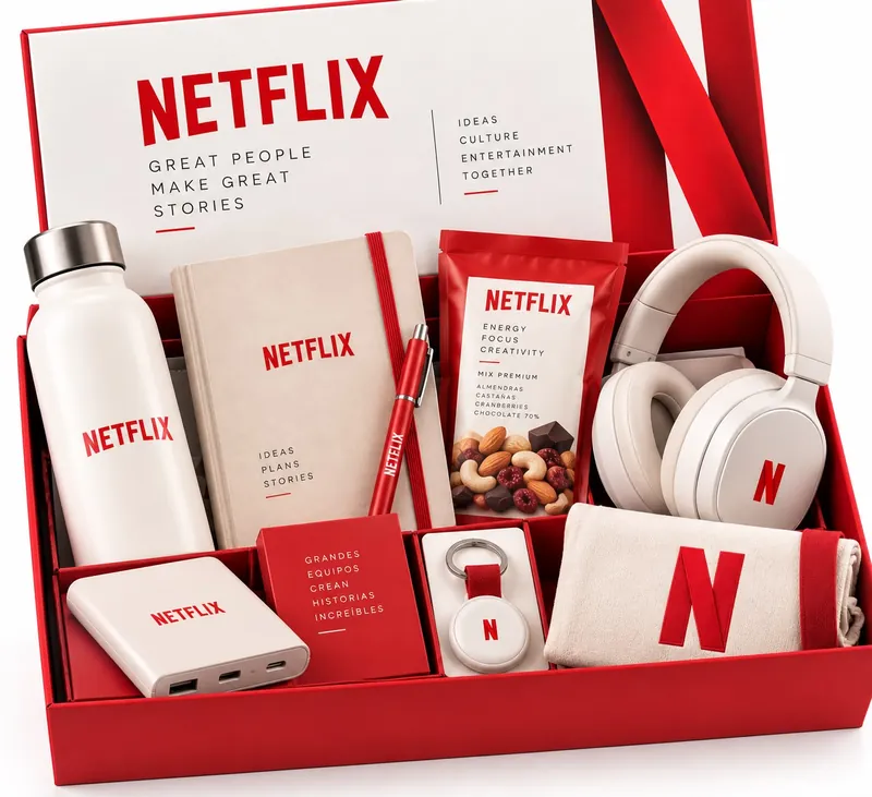 Ejemplo de box personalizado con identidad de Netflix